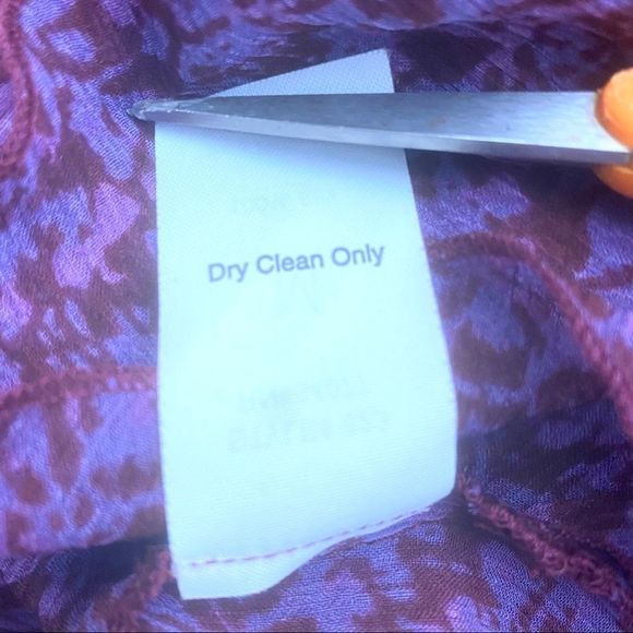 Cabi 823 Silk Purple Sonnet Sheer Floral Blouse Size M - Picture 8 of 9